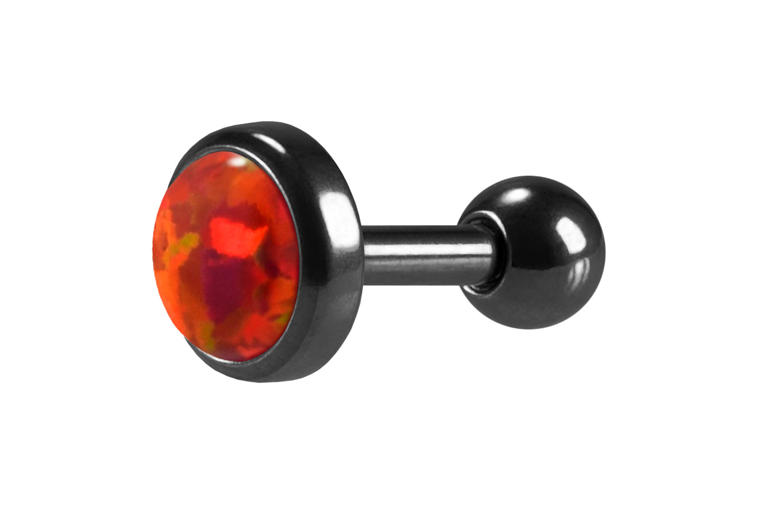 Chirurgenstahl Ohrpiercing SYNTHETISCHER OPAL ++SALE++